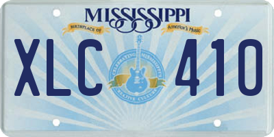 MS license plate XLC410