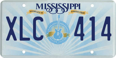 MS license plate XLC414