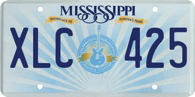 MS license plate XLC425