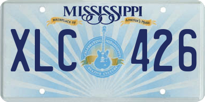 MS license plate XLC426