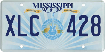 MS license plate XLC428