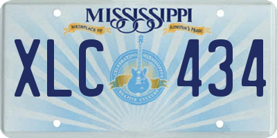 MS license plate XLC434