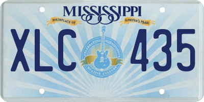 MS license plate XLC435