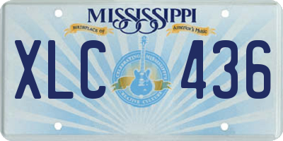 MS license plate XLC436