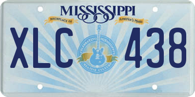 MS license plate XLC438