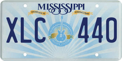 MS license plate XLC440
