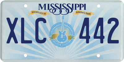 MS license plate XLC442