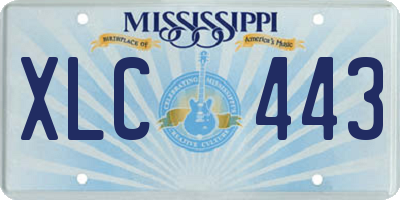 MS license plate XLC443