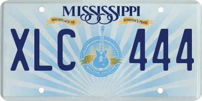 MS license plate XLC444