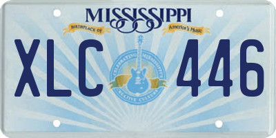 MS license plate XLC446