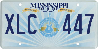 MS license plate XLC447