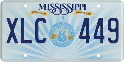 MS license plate XLC449