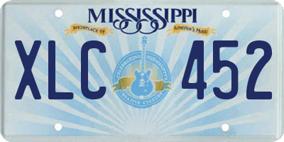 MS license plate XLC452