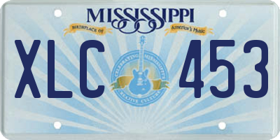 MS license plate XLC453