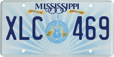 MS license plate XLC469
