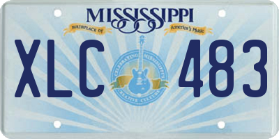 MS license plate XLC483