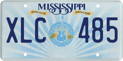 MS license plate XLC485