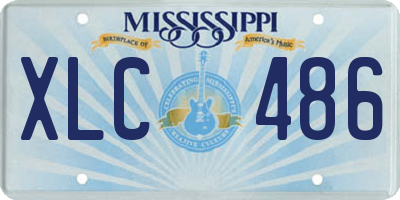 MS license plate XLC486