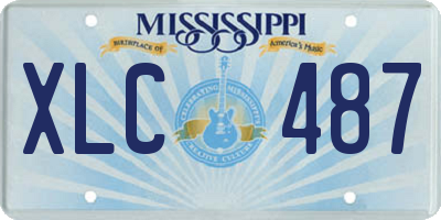 MS license plate XLC487
