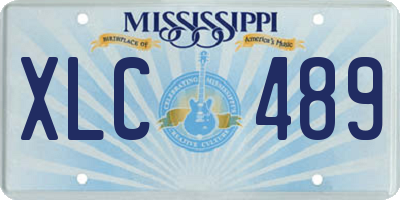 MS license plate XLC489