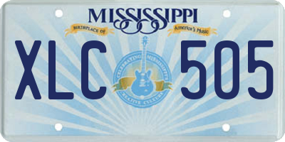 MS license plate XLC505