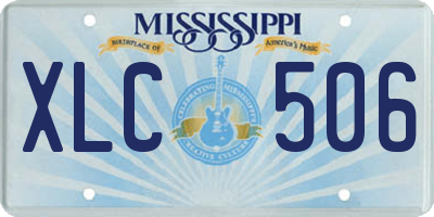 MS license plate XLC506