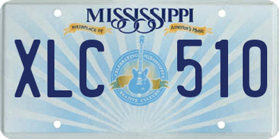 MS license plate XLC510