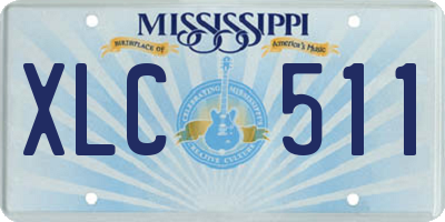 MS license plate XLC511