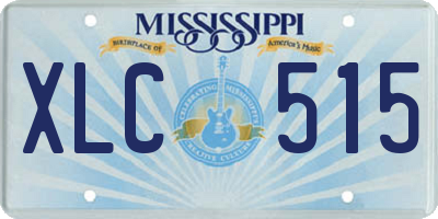 MS license plate XLC515