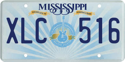 MS license plate XLC516