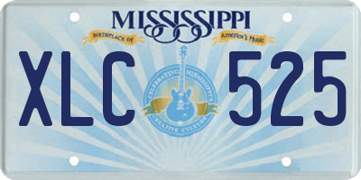 MS license plate XLC525
