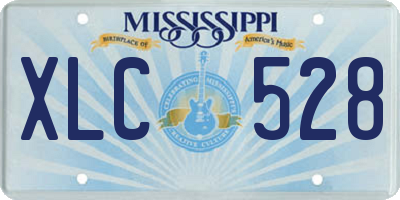 MS license plate XLC528