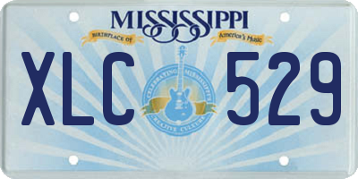 MS license plate XLC529