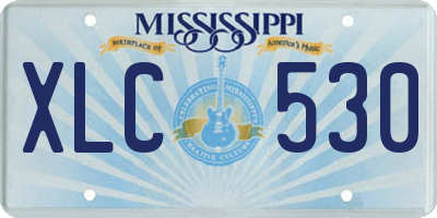 MS license plate XLC530