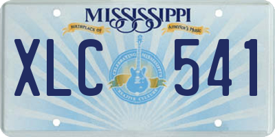 MS license plate XLC541