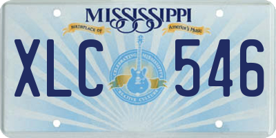 MS license plate XLC546