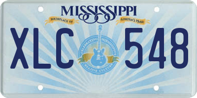 MS license plate XLC548