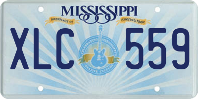 MS license plate XLC559