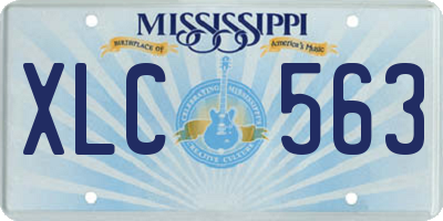 MS license plate XLC563