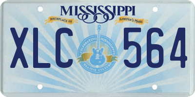 MS license plate XLC564