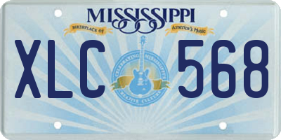 MS license plate XLC568