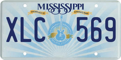 MS license plate XLC569