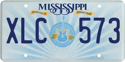 MS license plate XLC573