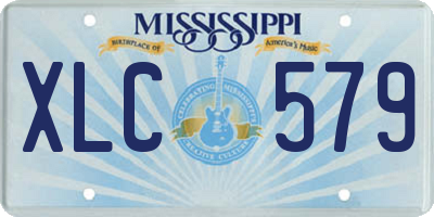 MS license plate XLC579