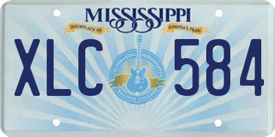 MS license plate XLC584