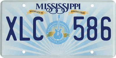 MS license plate XLC586