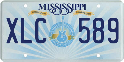 MS license plate XLC589