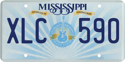 MS license plate XLC590
