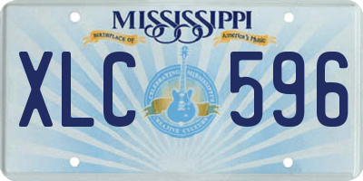 MS license plate XLC596