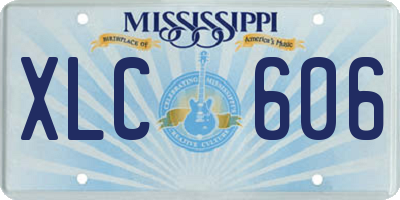 MS license plate XLC606